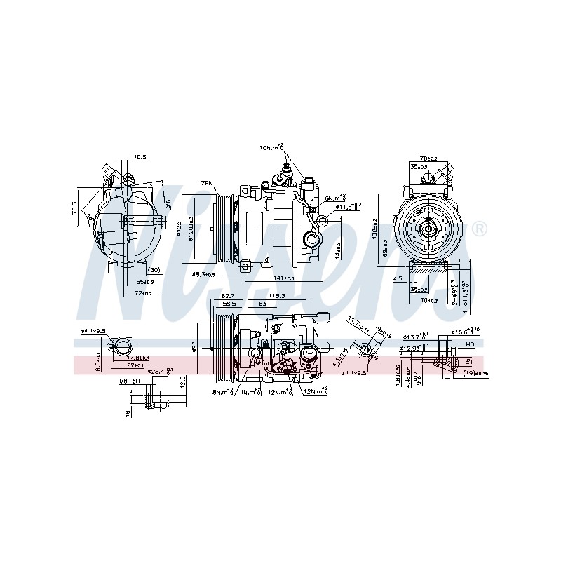 Compresseur De Clim Pour MERCEDES Classe C CLC T-Model E CLK SLK
