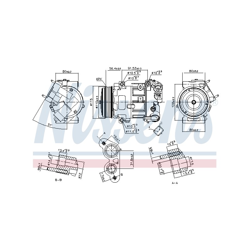 Compresseur De Clim Pour Peugeot Opel Citroën DS 9809274280 3643109 9815198580