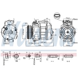 Compresseur De Clim Pour BMW X5 X6 64509121762 64529185146 64529195971 9121762