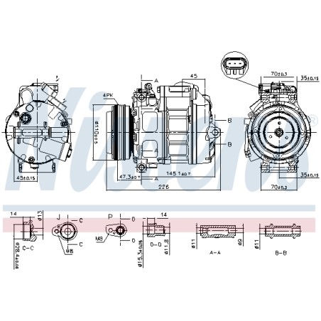 Compresseur De Clim Pour BMW X5 X6 64509121762 64529185146 64529195971 9121762
