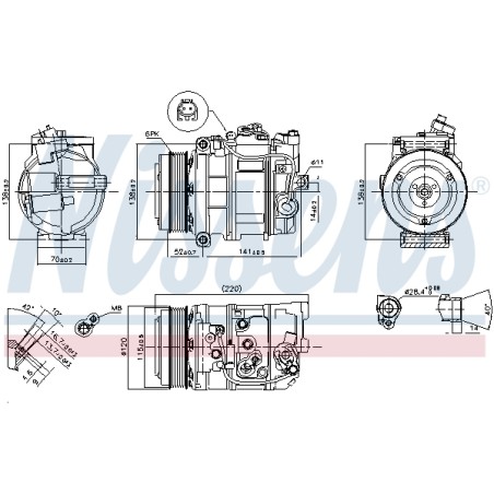 Compresseur De Clim Pour MERCEDES Classe C T-Model E GLK M CLS SLC SLK