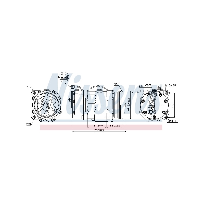 Compresseur De Clim Pour VW Seat Ford 95NW19D629CB 95NW19D629BB 95NW19D629CC