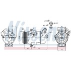 Compresseur De Clim Pour Opel Astra H Zafira B Family Vauxhall Astra MK V (H)