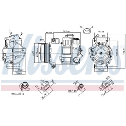 Compresseur De Clim Pour VW Crafter 30-35 30-50 2E0820803F 2E0820803H 2E0820803J