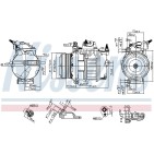 Compresseur De Clim Pour Ford C-Max II Focus III Galaxy Grand Mondeo IV 1885702