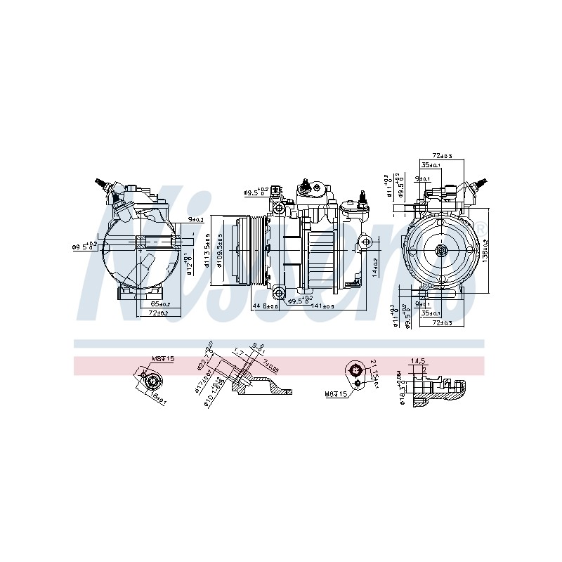 Compresseur De Clim Pour Ford C-Max II Focus III Galaxy Grand Mondeo IV 1885702
