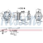 Compresseur De Clim Pour Opel Chevrolet Vauxhall 93176859 93176916 R1580026