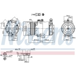 Compresseur De Clim Pour Opel Chevrolet Vauxhall 93176859 93176916 R1580026