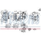 Compresseur De Clim Pour Peugeot 308 508 I RCZ Citroën DS 6453ZE 648755 648754