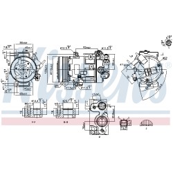 Compresseur De Clim Pour Peugeot 308 508 I RCZ Citroën DS 6453ZE 648755 648754