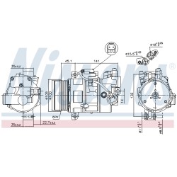 Compresseur De Clim Pour BMW Série 1 E87 3 E90 E91 6452.6.935.613