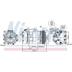 Compresseur De Clim Pour VW California T4 LT 28-35 II 28-46 7D0820805C