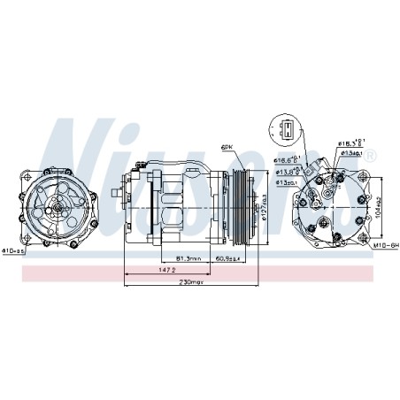 Compresseur De Clim Pour VW California T4 LT 28-35 II 28-46 7D0820805C