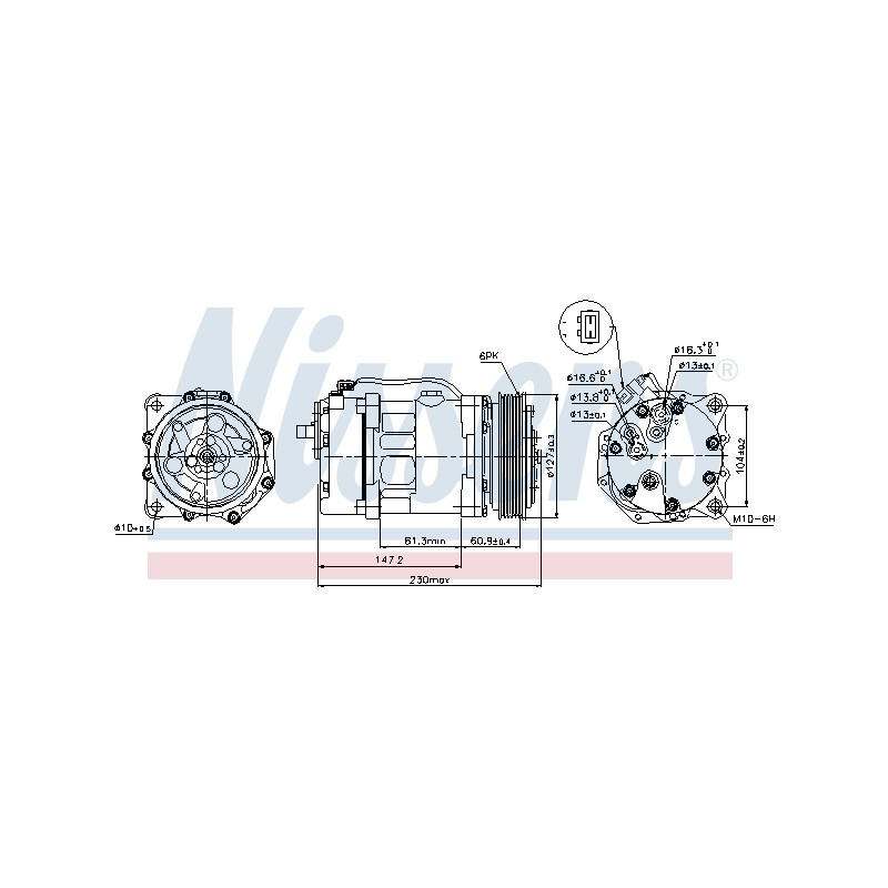 Compresseur De Clim Pour VW California T4 LT 28-35 II 28-46 7D0820805C
