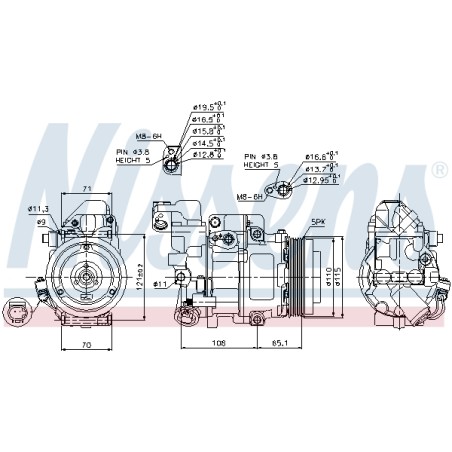 Compresseur De Clim Pour MERCEDES Classe A Vaneo