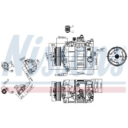 Compresseur De Clim Pour Audi A4 A5 A6 A8 Q5 Seat Exeo