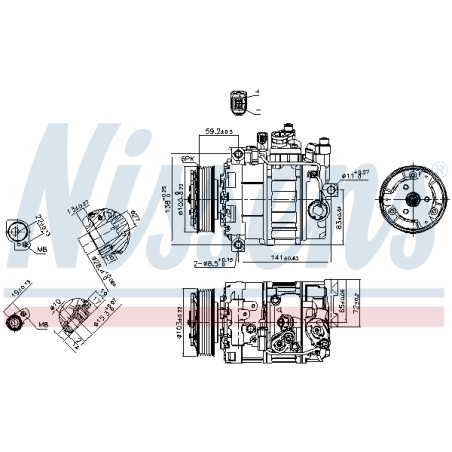 Compresseur De Clim Pour Audi A4 A5 A6 A8 Q5 Seat Exeo