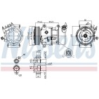 Compresseur De Clim Pour Peugeot Renault Fiat Citroën 6453.LN 6453.LS 6453.QF