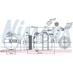 Compresseur De Clim Pour VW Passat Audi Skoda Porsche 4D0.260.805B 4D0.260.805D
