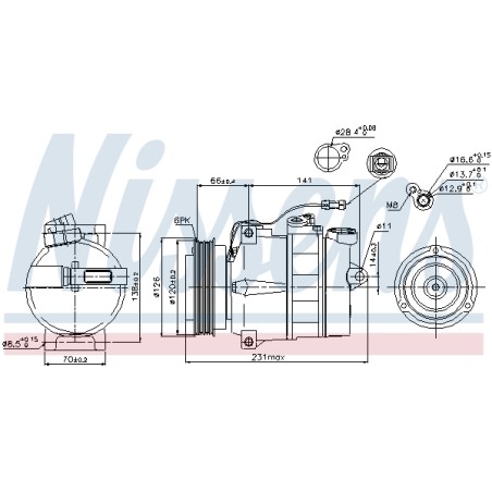 Compresseur De Clim Pour VW Passat Audi Skoda Porsche 4D0.260.805B 4D0.260.805D