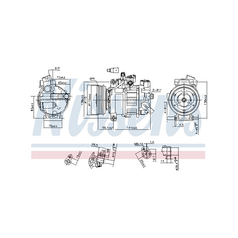 Compresseur De Clim Pour Audi A4 A5 Q5 8T0260805T