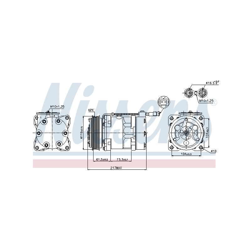 Compresseur De Clim Pour Peugeot 206 Citroën Xsara Picasso 6453.JG 6453CN