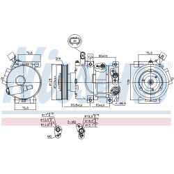 Compresseur De Clim Pour Hyundai i40 CW Kombi Van 977013Z000 977013Z001