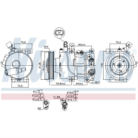 Compresseur De Clim Pour Hyundai i40 CW Kombi Van 977013Z000 977013Z001
