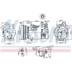 Compresseur De Clim Pour Renault Captur I Clio IV Nissan Micra V
