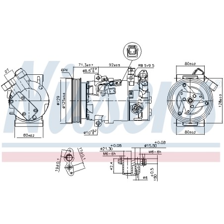 Compresseur De Clim Pour Renault Captur I Clio IV Nissan Micra V