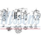 Compresseur De Clim Pour Fiat 500X Jeep Renegade SUV Van