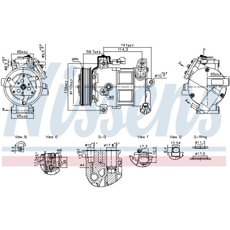 Compresseur De Clim Pour Fiat 500X Jeep Renegade SUV Van