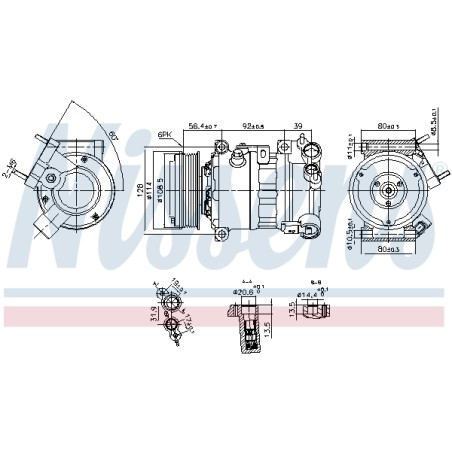 Compresseur De Clim Pour Peugeot Opel Fiat Citroën DS DS7 1614326680 9834291080