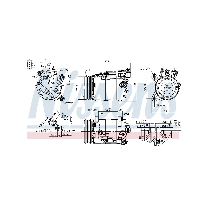Compresseur De Clim Pour BMW F33, F83 F36 G22, G82 G23, G83 G26 X3 64526994082