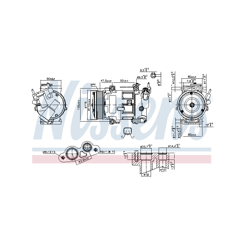 Compresseur De Clim Pour Peugeot Citroën DS 1608325980 9672247080 9822184980