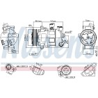 Compresseur De Clim Pour VW Audi A1 Seat Skoda 5Q0816803 5Q0820803L 5Q0820803Q