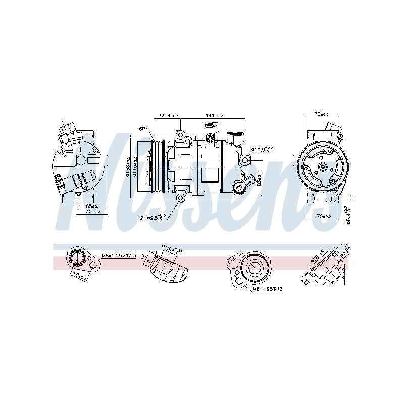 Compresseur De Clim Pour VW Audi A1 Seat Skoda 5Q0816803 5Q0820803L 5Q0820803Q
