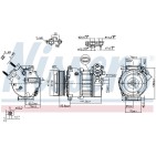 Compresseur De Clim Pour Jaguar E-Pace F-Pace F-Type XE XF Sportbrake XJ Sport V
