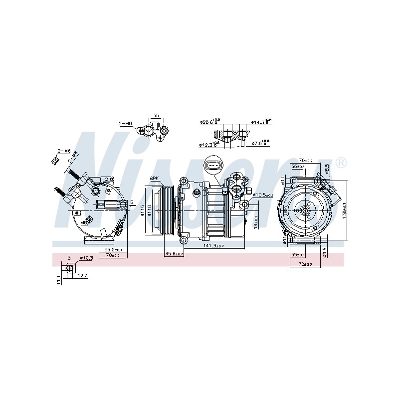 Compresseur De Clim Pour Jaguar E-Pace F-Pace F-Type XE XF Sportbrake XJ Sport V