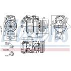 Compresseur De Clim Pour BMW Série 1 E81 E82 E87 E88 3 E90 E91 E92 4471908466