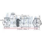 Compresseur De Clim Pour Renault Opel Nissan Vauxhall 7700105765 4434943 4449326