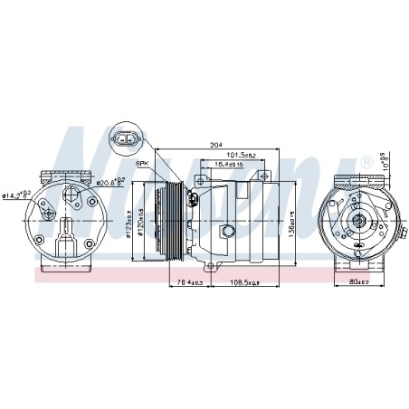 Compresseur De Clim Pour Renault Opel Nissan Vauxhall 7700105765 4434943 4449326