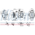 Compresseur De Clim Pour VW Audi Seat Skoda 1K0820803E 1K0.820.803F 1K0.820.803H