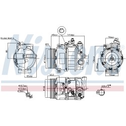 Compresseur De Clim Pour MERCEDES SL SLC SLK Sprinter Viano Vito MERCEDES-TRUCK