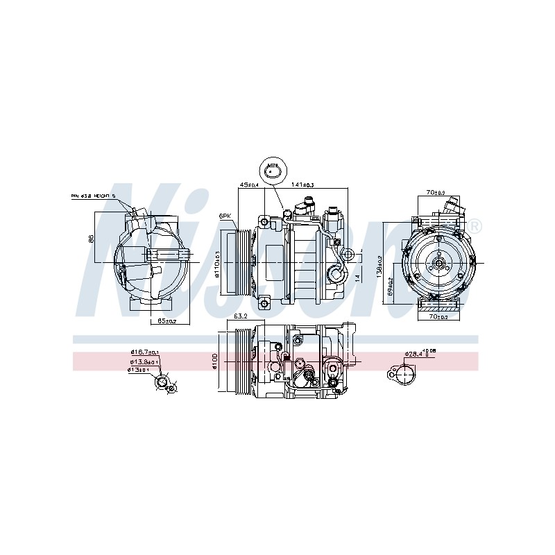 Compresseur De Clim Pour MERCEDES SL SLC SLK Sprinter Viano Vito MERCEDES-TRUCK