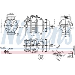 Compresseur De Clim Pour VW California T5 Multivan V Phaeton 7H0.820.805C