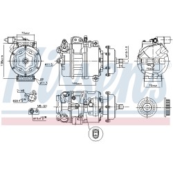 Compresseur De Clim Pour VW California T5 Multivan V Phaeton Touareg 070903201C