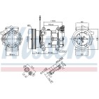 Compresseur De Clim Pour Renault Dacia Logan Express Nissan Kubistar 8800315744