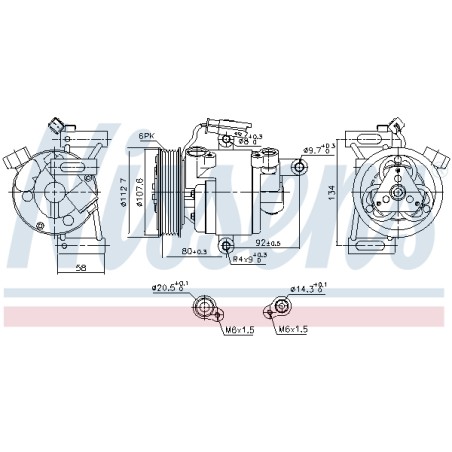 Compresseur De Clim Pour Peugeot Toyota Aygo Citroën 88310YV010 B000776180