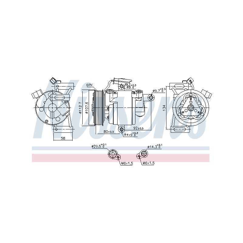 Compresseur De Clim Pour Peugeot Toyota Aygo Citroën 88310YV010 B000776180